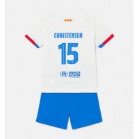 Camiseta Barcelona Andreas Christensen #15 Segunda Equipación Replica 2023-24 para niños mangas cortas (+ Pantalones cortos)